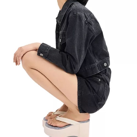 Coach Pistachio (Green) Platform Wedge Flip Flops Size 9, NWT - Picture 3 of 16